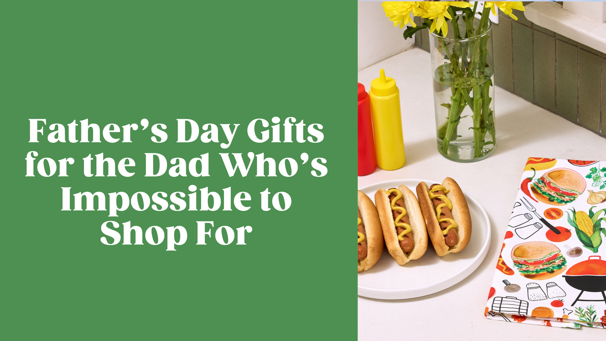 WerkShoppe Father’s Day gift ideas featuring kitchen towels, puzzles, pet gifts, and summer entertaining essentials