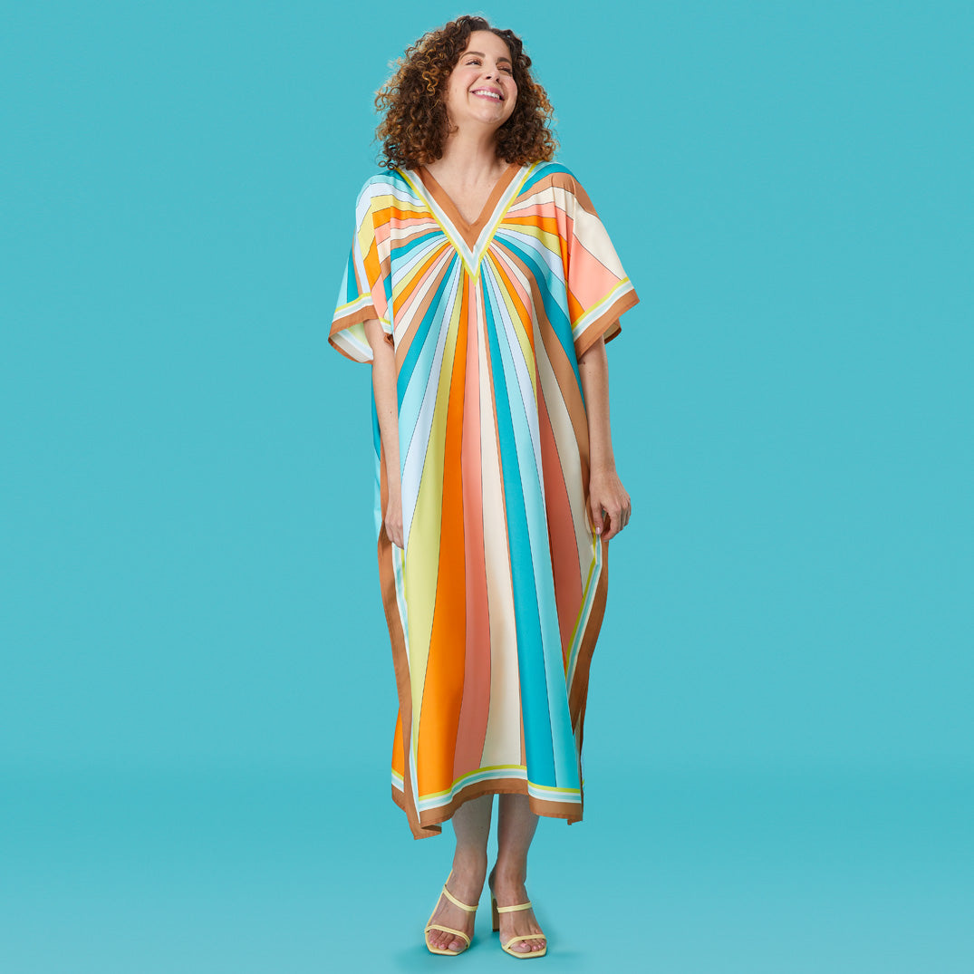 Sunburst Retro Sundress Caftan | WerkShoppe