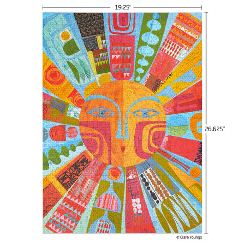 Brand New Day 1000 Piece Jigsaw Puzzle, puzzle lovers, 100% recycled & non-toxic, puzzle gifts, artist designed, sunburst