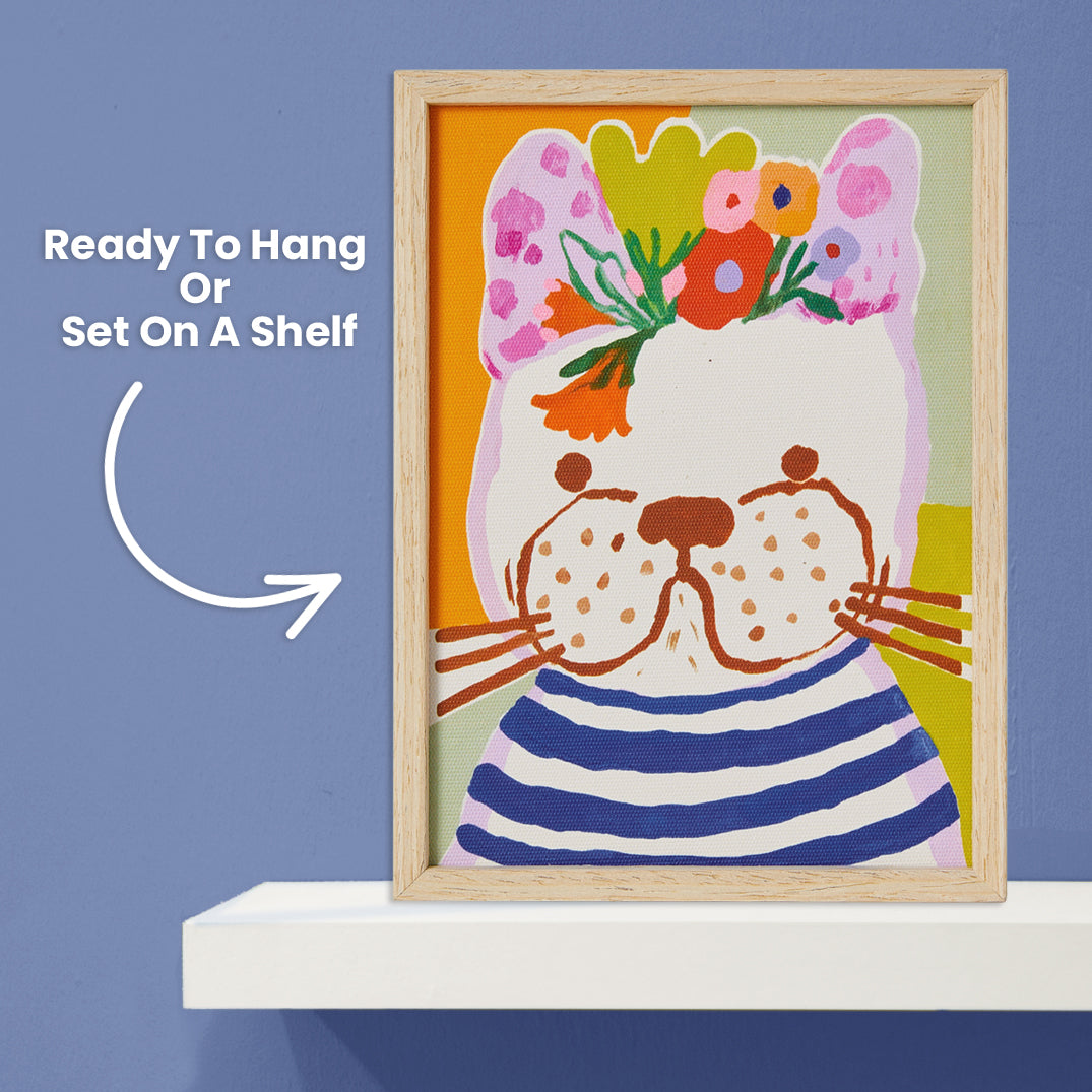 French Bully  | Framed Canvas Art
