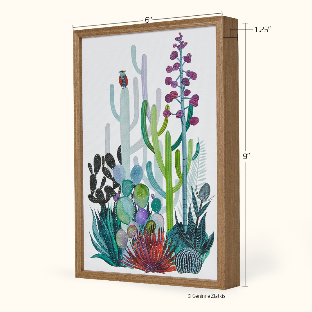 Saguaros | Framed Canvas Art