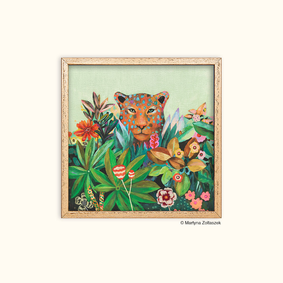 Emerald Jungle | Framed Canvas Art