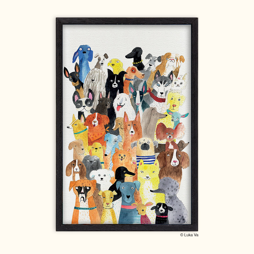 Dog Park | Framed Canvas Art