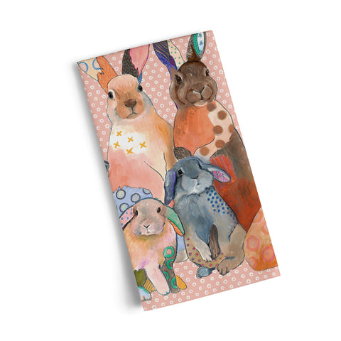 Multiplying Cotton Tea Towel, Emily Reid, where to buy tea towels, tea towels for sale,
cool dish towels, cotton kitchen towels, animals, bunnies