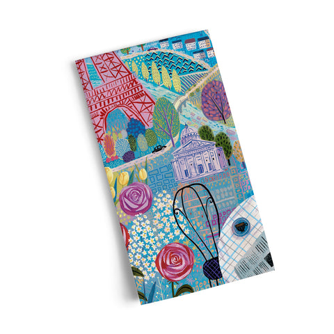 Art by Richard Faust, paris cotton tea towel, where to buy tea towels, tea towels for sale,
cool dish towels, cotton kitchen towels
