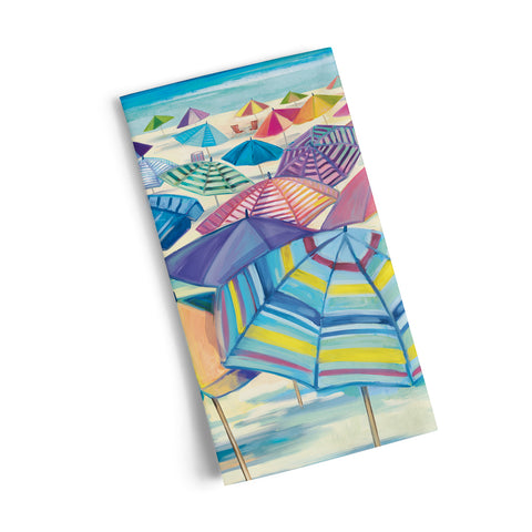 Umbrella Beach Cotton Tea Towel