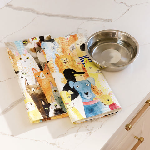 Cat Power Cotton Tea Towel