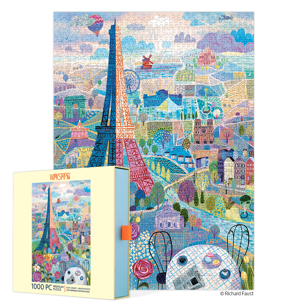 1000 Piece Colorful Paris Puzzle | WerkShoppe