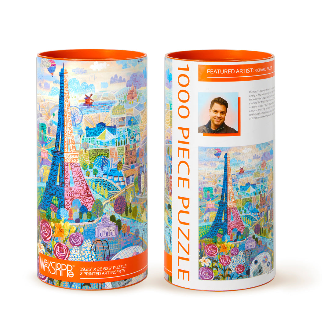 1000 Piece Colorful Paris Puzzle WerkShoppe 1000-piece-colorful-paris-puzzle-werkshoppe