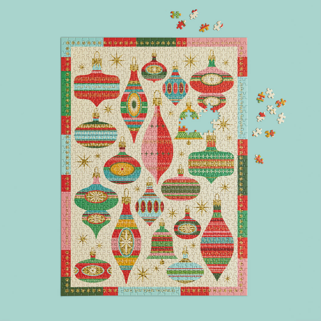 Vintage Ornaments | 1000 Piece Holiday Jigsaw Puzzle