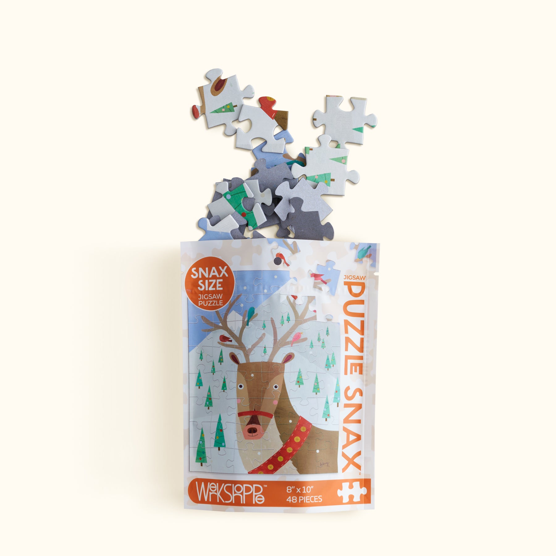 Reindeer and Friends | 48 Piece Holiday Puzzle Snax