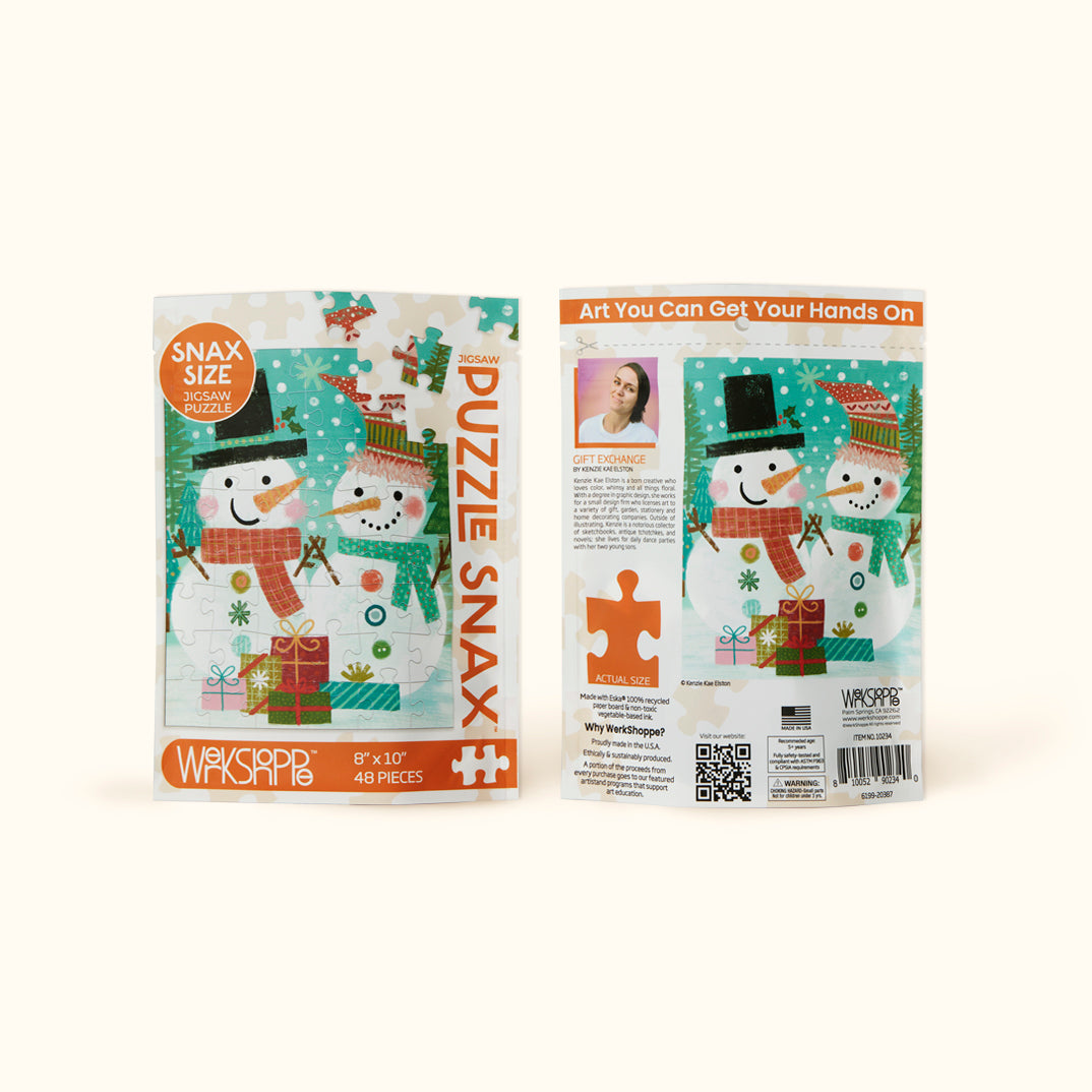 Gift Exchange | 48 Piece Holiday Puzzle Snax