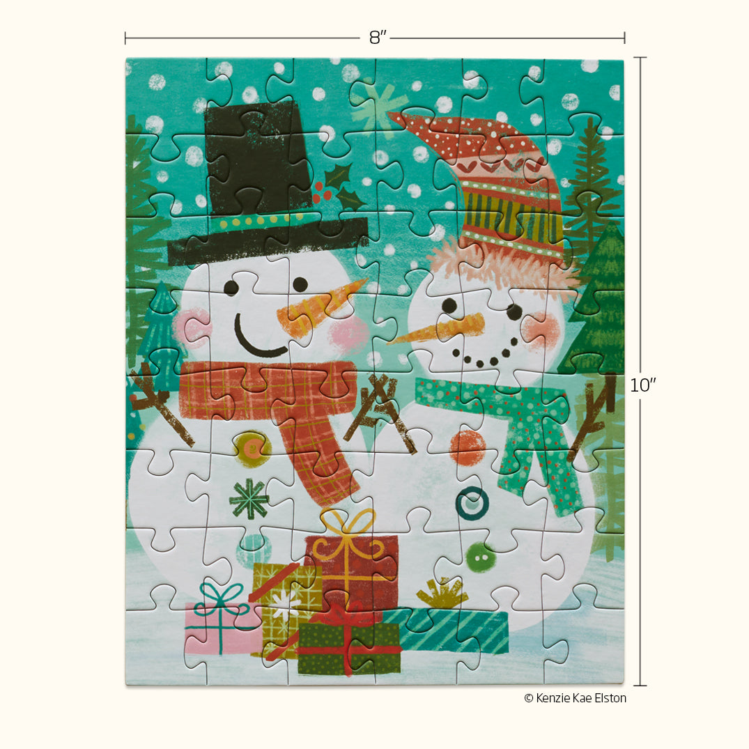 Gift Exchange | 48 Piece Holiday Puzzle Snax