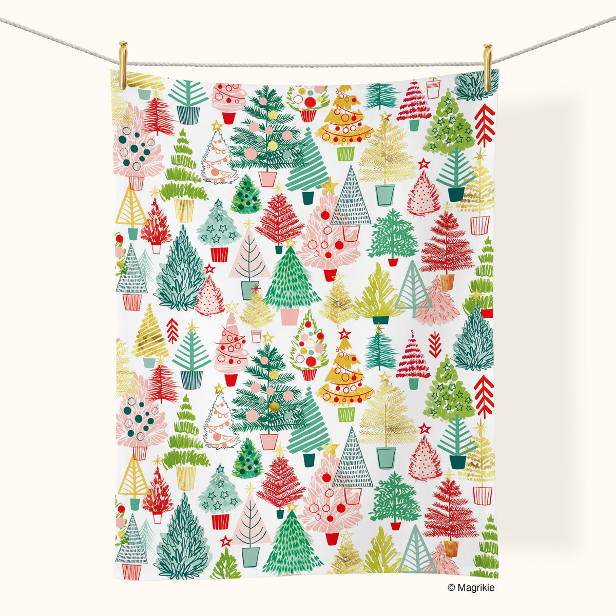 Tinsel All The Way | Holiday Cotton Tea Towel