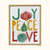 Joy Peace Love Holiday Framed Canvas Art