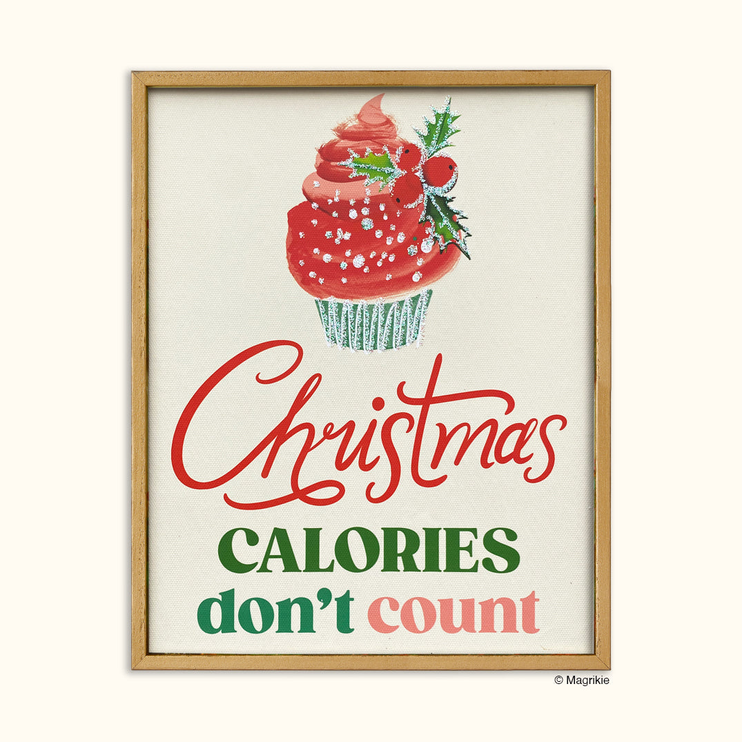 Christmas Calories | Holiday Framed Wall Art