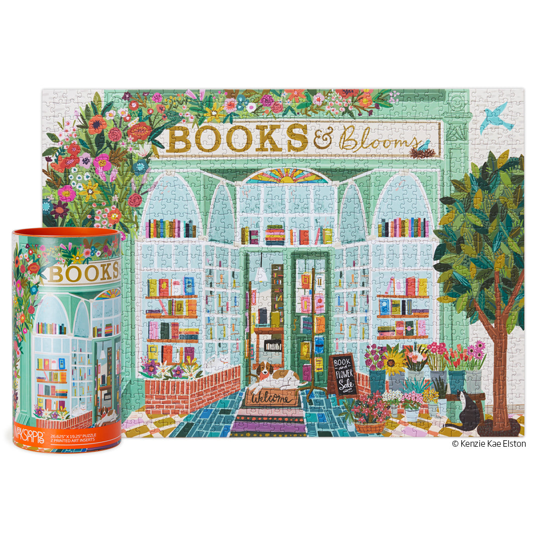 Books And Blooms 1000 Piece Puzzle