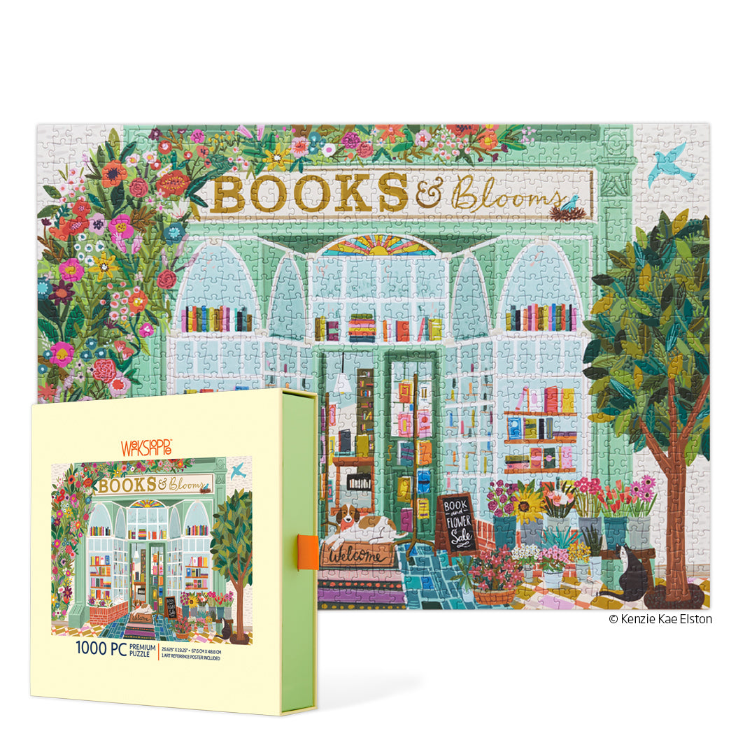 Spring Box Puzzle Book Store Advanced Jigsaw Puzzle for Adults | Bookstore Puzzle | WerkShoppe