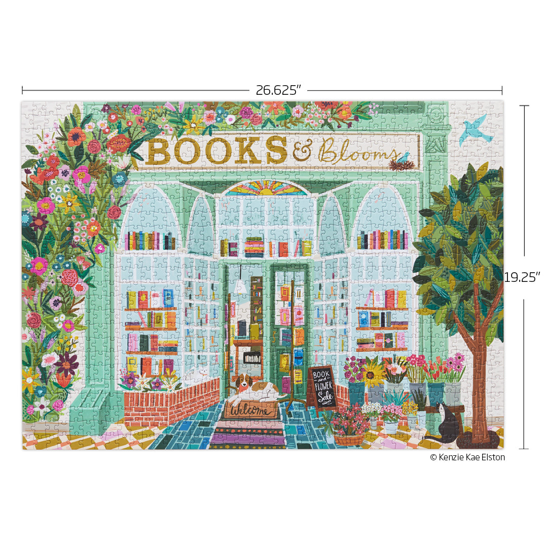 Books And Blooms 1000 Piece Puzzle