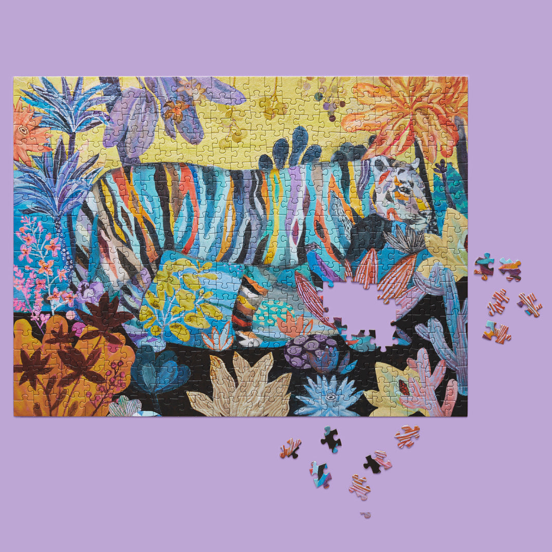 Striped Tiger 500 Piece Puzzle