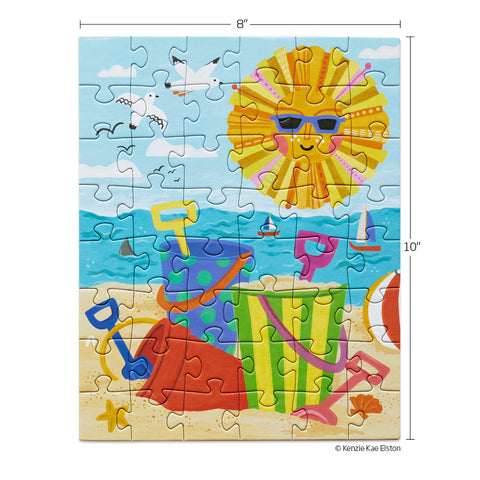 Beach Play 48 Piece Kids Puzzle Snax