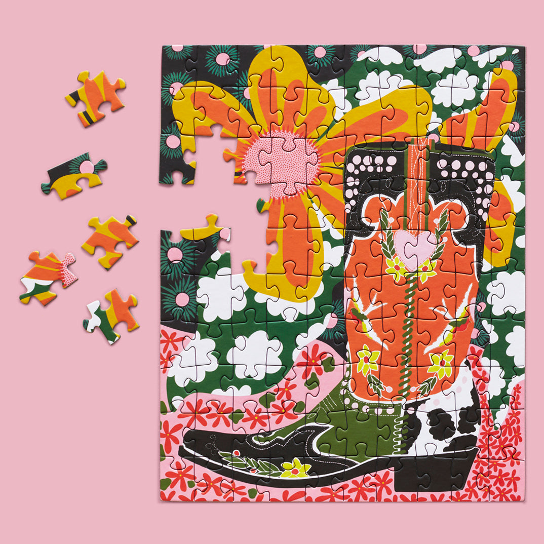 Fancy Boots 100 Piece Puzzle Snax