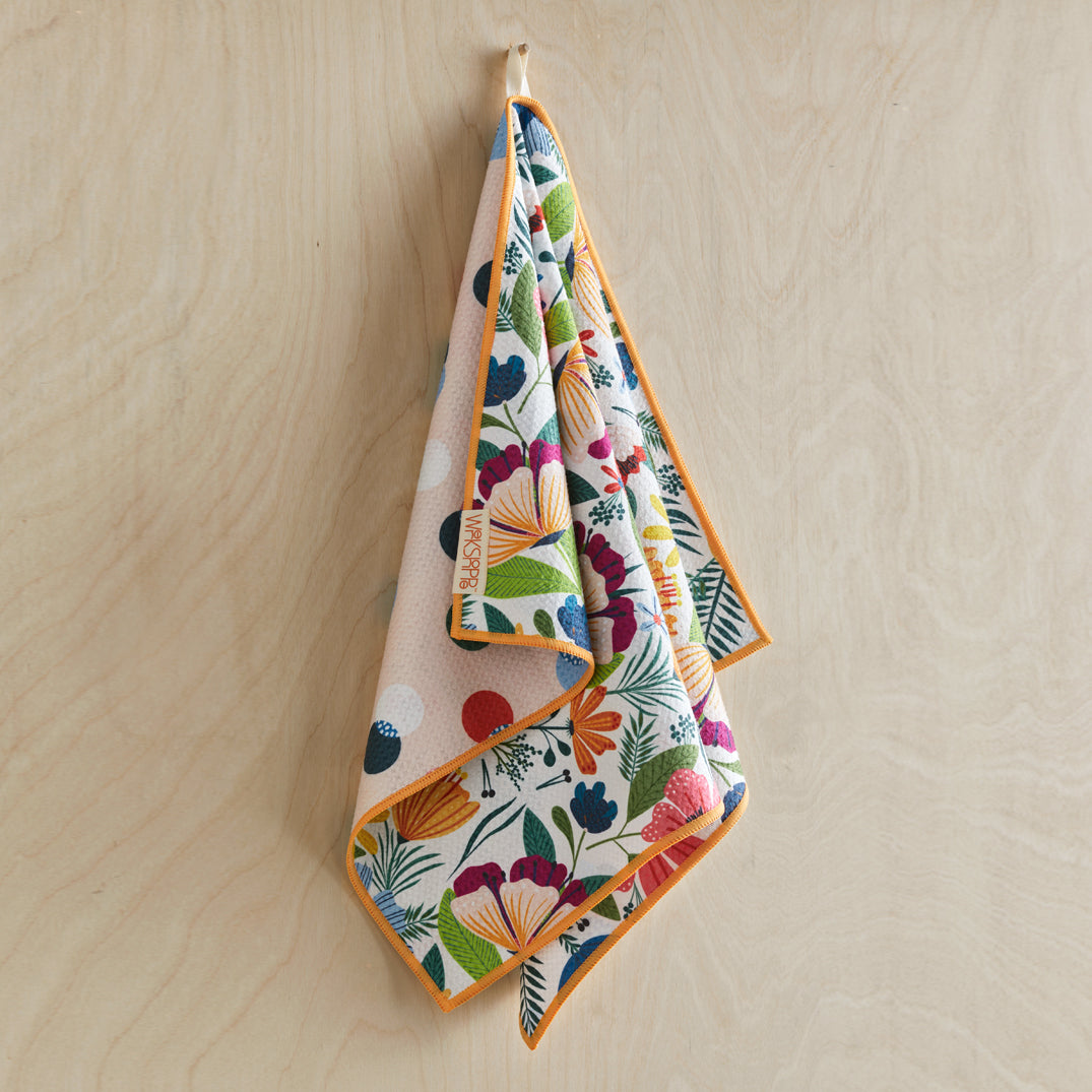 Art by Kate Lower, fields of flowers, floral towel, eco-friendly microfiber towels, ultra-absorbent, quick drying
best kitchen towels, microfiber tea towels, artist designed kitchen towels 