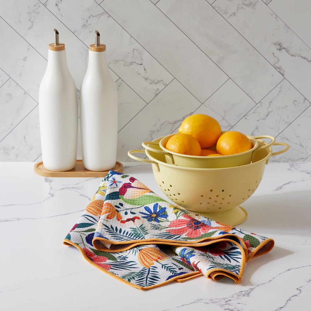 Art by Kate Lower, fields of flowers, floral towel, eco-friendly microfiber towels, ultra-absorbent, quick drying
best kitchen towels, microfiber tea towels, artist designed kitchen towels 