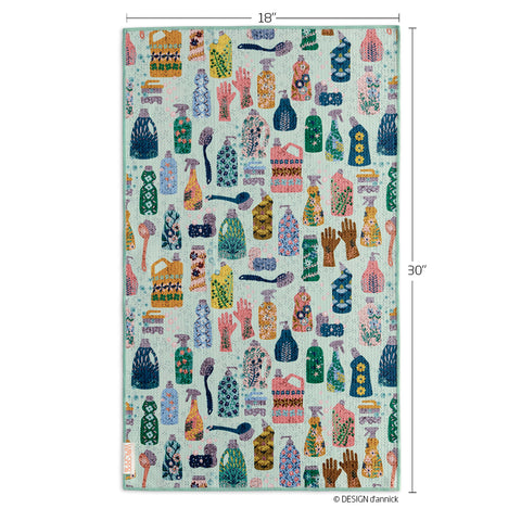 Art by Annick Schmidt-Reichardt, cleaning day towel, retro kitchen towel, reversible microfiber towels, artistic kitchen towels, kitchen towels
eco-friendly microfiber towels, ultra-absorbent, quick drying