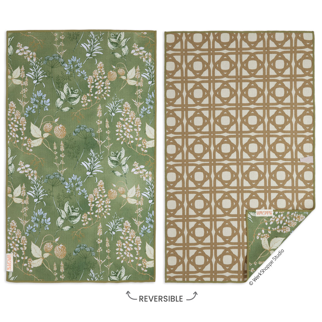 Kitchen Herbs Microfiber Kitchen Dish Towel, garden lovers, reversible microfiber towels, artistic kitchen towels, kitchen towels
eco-friendly microfiber towels, ultra-absorbent, quick drying