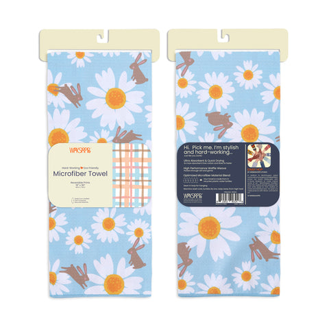 Daisy Hop Microfiber Kitchen Dish Towel