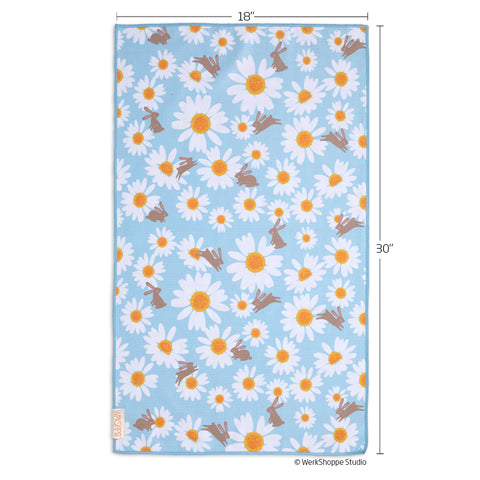 Daisy Hop Microfiber Kitchen Dish Towel