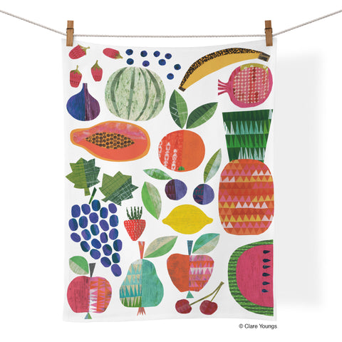 fruit stand kitchen towel, clare youngs, colorful towels, unique dish towels,
tea towels cotton, kitchen towels cotton