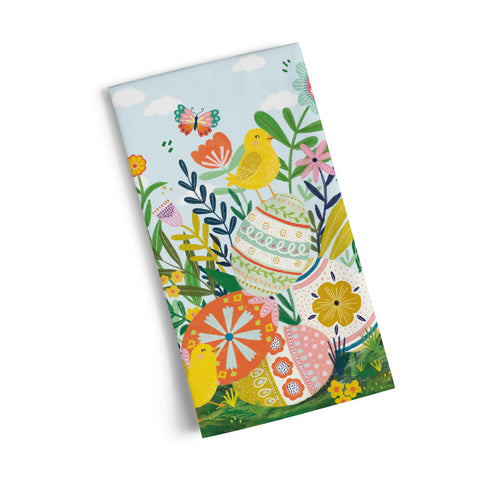 Easter Garden 100% Cotton Kitchen Tea Towel