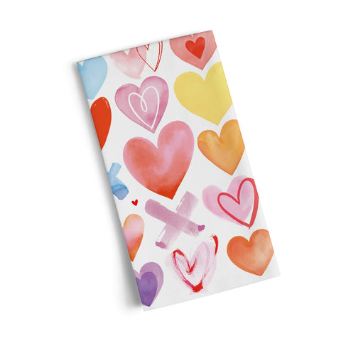 Extra Hearts 100% Cotton Kitchen Tea Towel