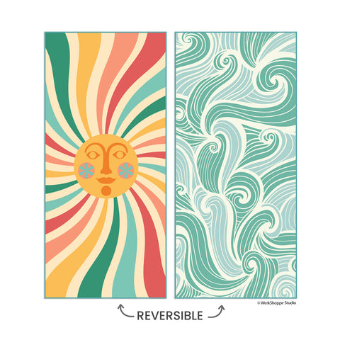 Sun And Sea Microfiber Go Big Towel, reversible microfiber beach towels, artistic towels, beach towel, quick-drying, sand proof