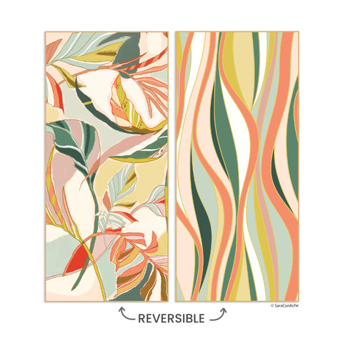 Art by Sarah Ochoa Uribe, exotic leaves microfiber go big beach pool towel, best microfiber beach towel, artist designed towels