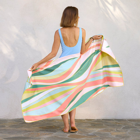 Exotic Leaves Microfiber Go Big Towel