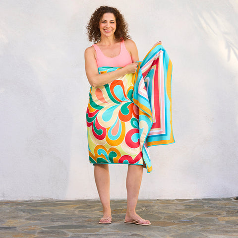 Paisley Pop Microfiber Go Big Towel