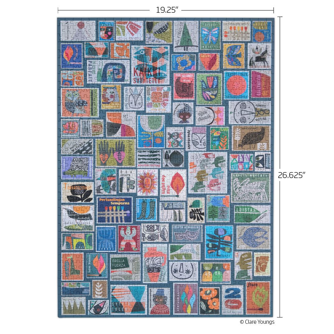 Vintage Matchbooks 1000 Piece Puzzle