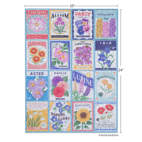 Seed Packets 500 Piece Puzzle