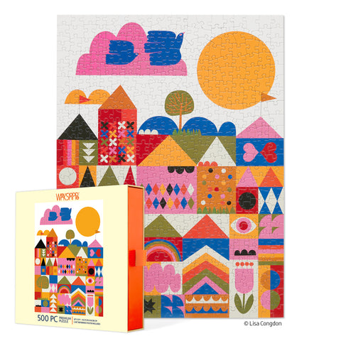 Happy Town 500 Piece Puzzle