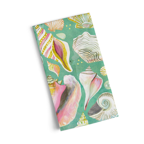 Art by Katie Daisy, shell collector towel, seashells, ocean lovers, colorful towels, unique dish towels,
tea towels cotton, kitchen towels cotton