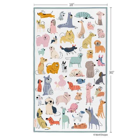 If Dogs Could Talk Microfiber Kitchen Towel, funny dogs, dog lovers, animals, best kitchen towels, microfiber tea towels, unique kitchen towels 