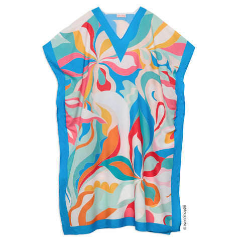 Palm Springs Caftan, pool & beach cover up, artist designed caftan, kaftan beach coverup, resortwear