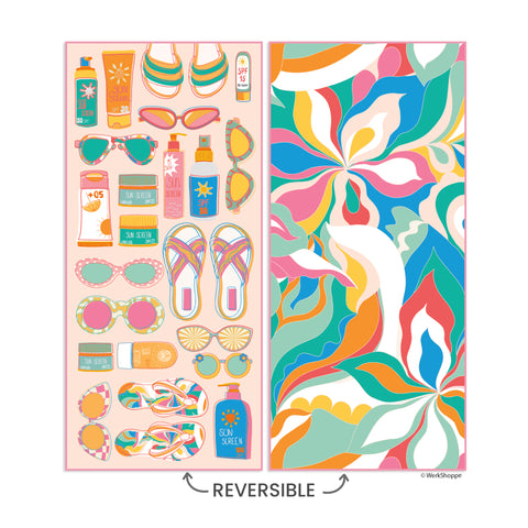 Palm Springs GO BIG Towel, Lightweight, packable, machine washable, sand proof, microfiber beach & pool towel