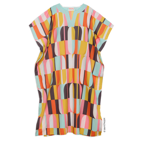 Oahu breeze caftan, pool & beach cover up, artist designed caftan, kaftan beach coverup, resortwear