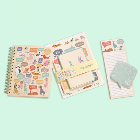 If Dogs Could Talk Stitched Notebook Set