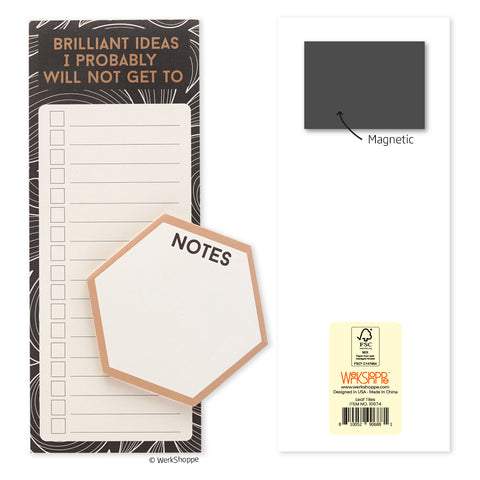Leaf Tiles Magnetic Pad Set, kitchen notepads, magnetic notepads, magnetic grocery list pads,
 magnetic notepad for fridge, kitchen notepad set