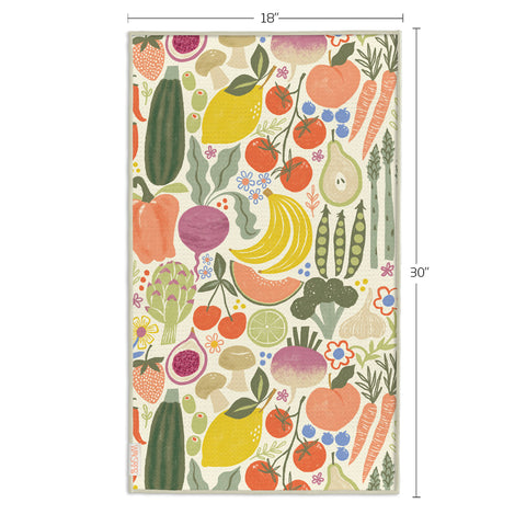 Art by Kenzie Kae Elston, farm stand microfiber kitchen towel, reversible microfiber towels, artistic kitchen towels, kitchen towels
eco-friendly microfiber towels, ultra-absorbent, quick drying